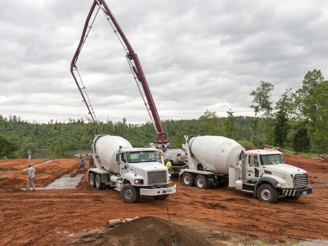 Lambcon Concrete Footer installation